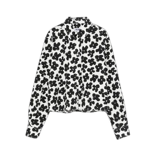 Floral-Print Button-Up Shirt