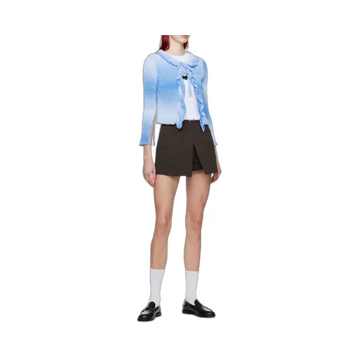 Frilled-Detail Cardigan