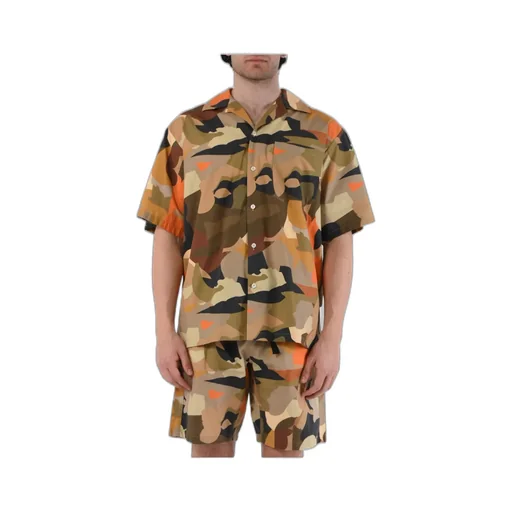 Camouflage-Print Cotton Shirt