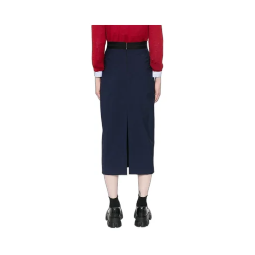 Logo-Jacquard Midi Skirt