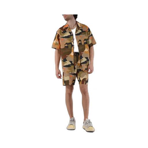 Camouflage-Print Cotton Shirt