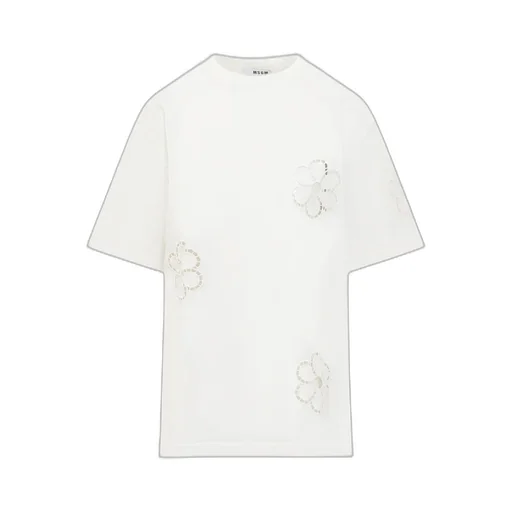 Floral-Appliqué T-Shirt