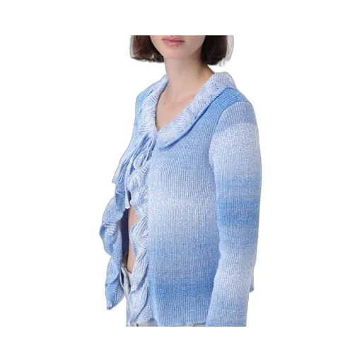 Frilled-Detail Cardigan