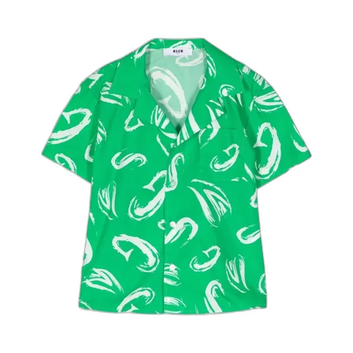 Logo-Print Poplin Shirt