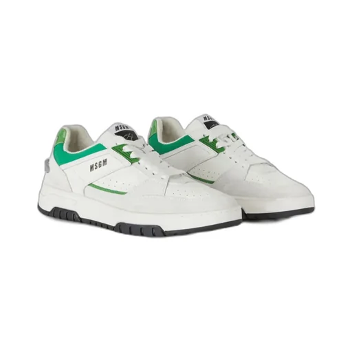 Panelled Leather Sneakers