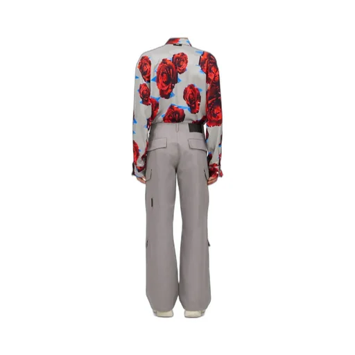 Cargo Trousers With Drawstring Ankles