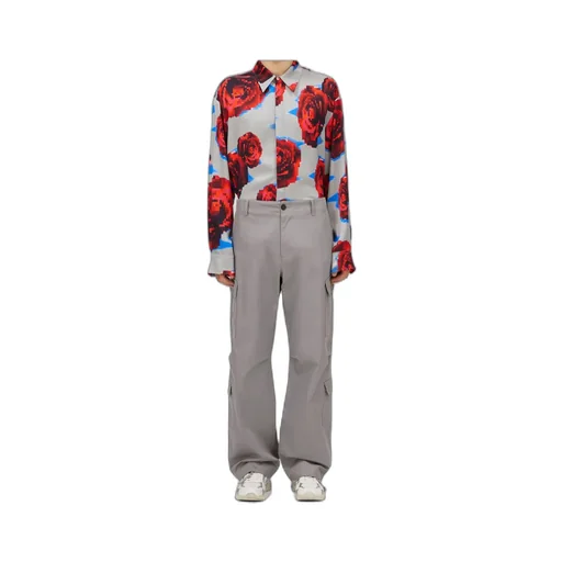 Cargo Trousers With Drawstring Ankles