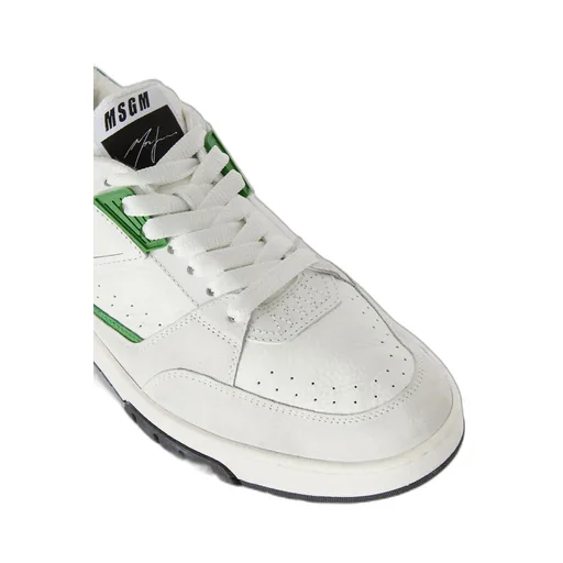 Panelled Leather Sneakers