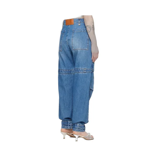 Logo Patch Cargo Jeans