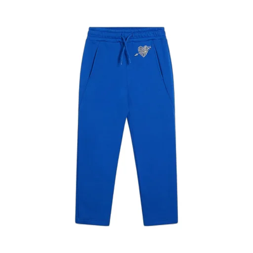 Rhinestone-Embellished Track Pants