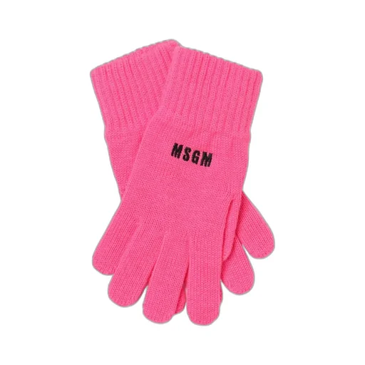 Logo-Embroidered Knitted Gloves