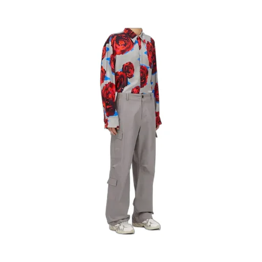 Cargo Trousers With Drawstring Ankles
