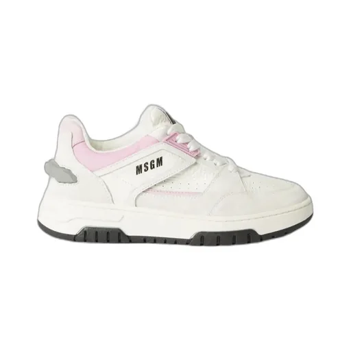 Logo-Print Leather Sneakers