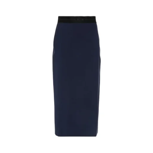 Logo-Jacquard Midi Skirt