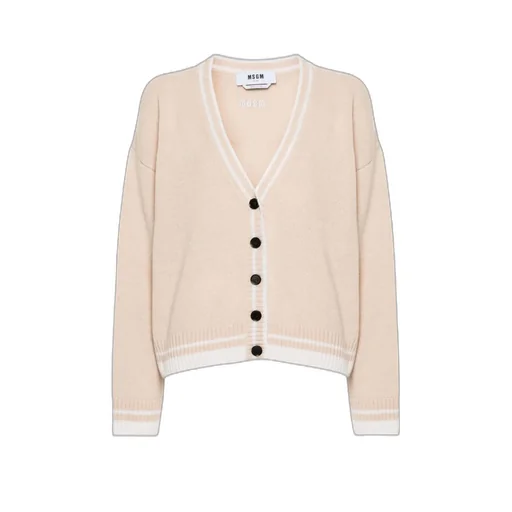 Embroidered-Logo Cardigan
