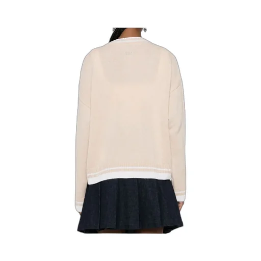 Embroidered-Logo Cardigan