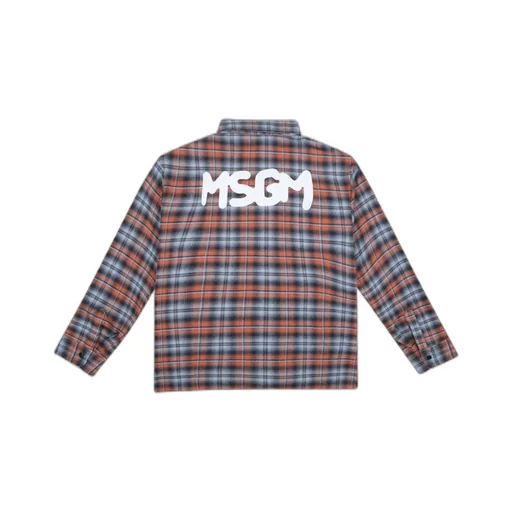 Logo Printed Checked Shirt