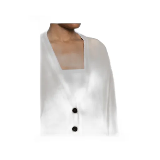 Embroidered-Logo Cardigan
