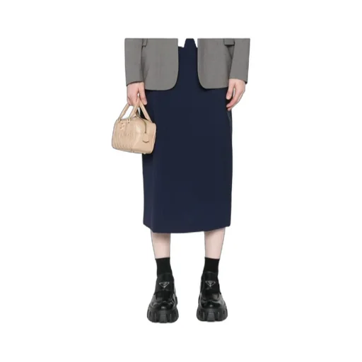 Logo-Jacquard Midi Skirt