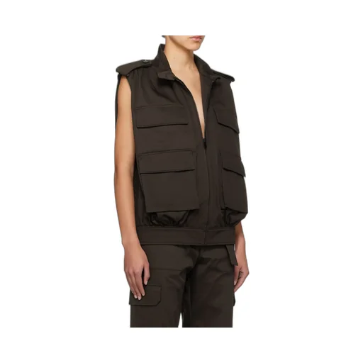 Embroidered-Logo Twill Gilet