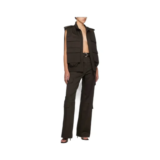 Embroidered-Logo Twill Gilet