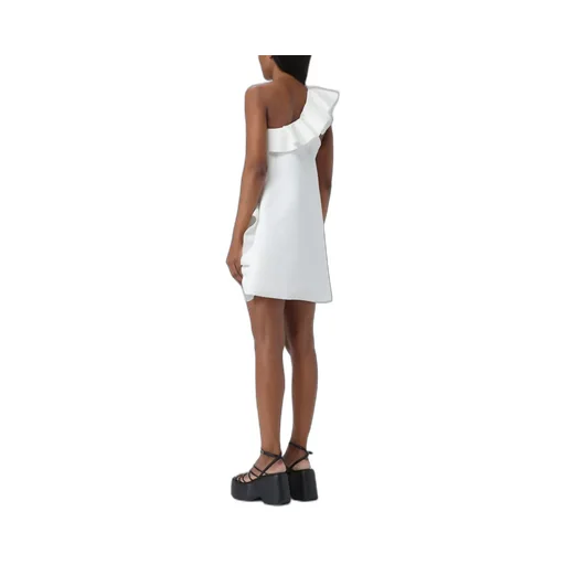 One-Shoulder Ruffled Mini Dress