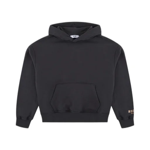 Logo Printed Drop Shoulder Hoodie