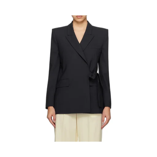 Double-Breasted Wrap Blazer