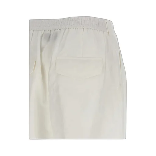 Elasticated-Ankles Wide-Leg Trousers