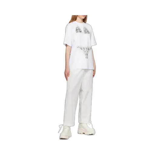 Elasticated-Ankles Wide-Leg Trousers