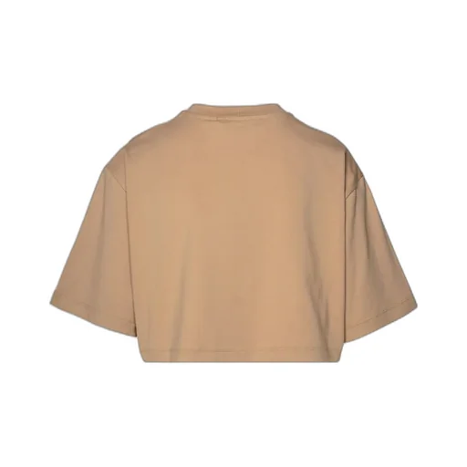 Cropped Logo-Print Cotton T-Shirt