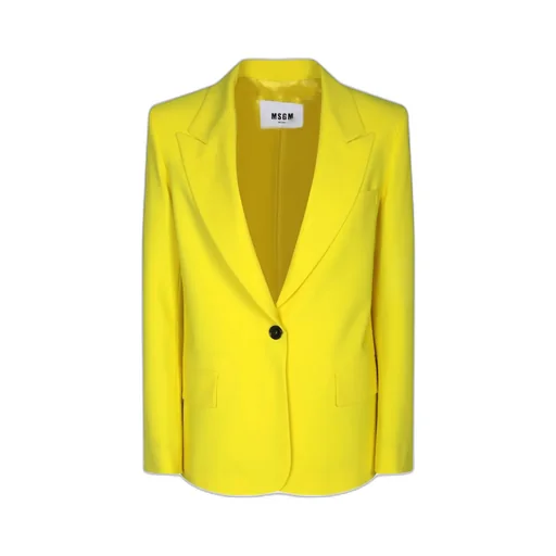 Single-Breasted Peak-Lapels Tailored Blazer