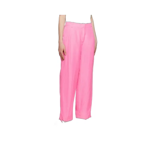 Elasticated-Ankles Wide-Leg Trousers