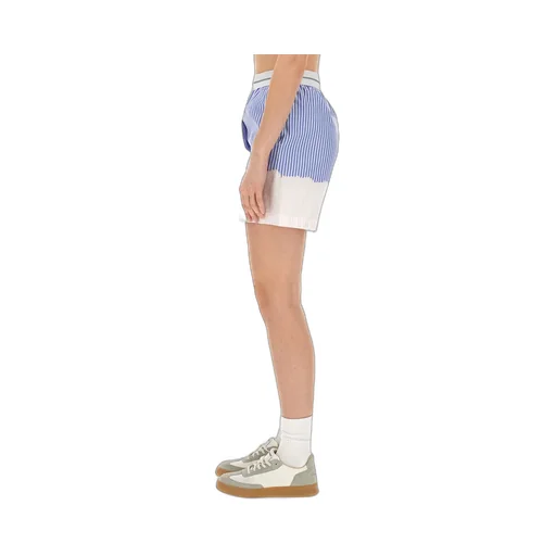 Logo Waistband Striped Shorts