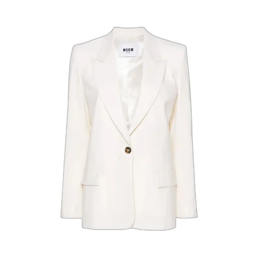 Single-Breasted Peak-Lapels Tailored Blazer
