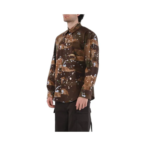 Paint Splatter-Print Cotton Shirt