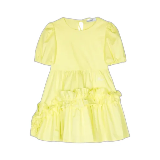 Ruffled Poplin Dress