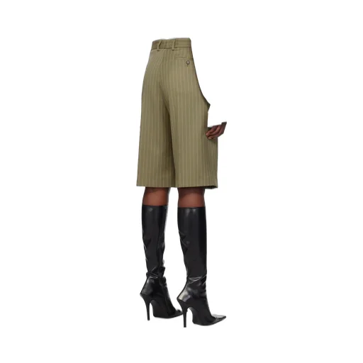 Pinstriped Tailored Shorts