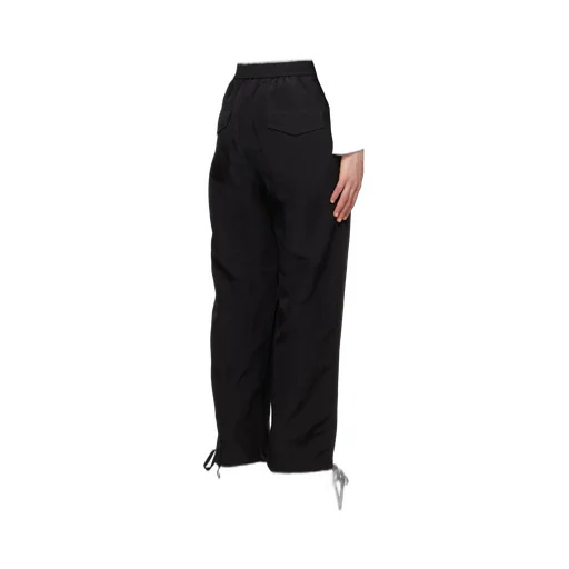Elasticated-Ankles Wide-Leg Trousers