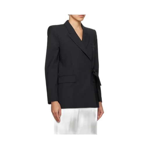 Double-Breasted Wrap Blazer