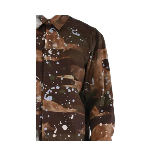 Paint Splatter-Print Cotton Shirt