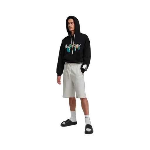 Slogan-Print Organic-Cotton Hoodie