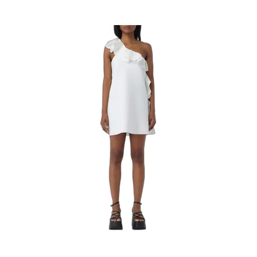 One-Shoulder Ruffled Mini Dress