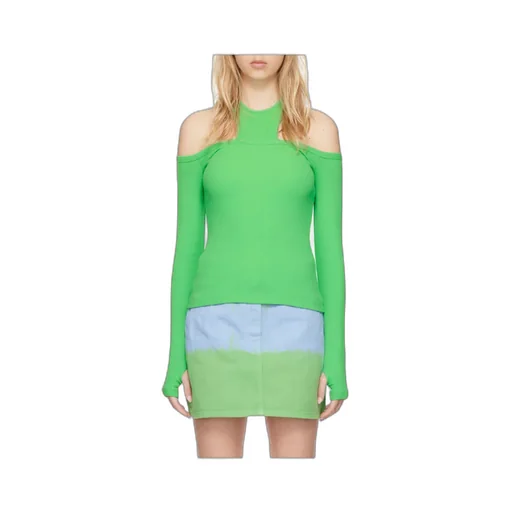 Hollowed-Out Long-Sleeved T-Shirt