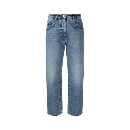 Straight-Leg Denim Jeans