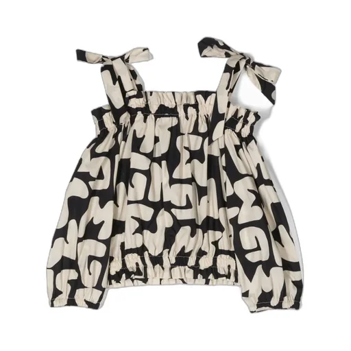 Logo Short-Style Blouse