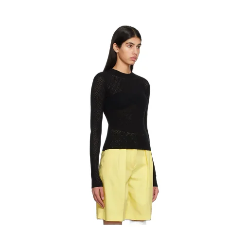 T-Shirt With Round Neck And Long Sleeves
