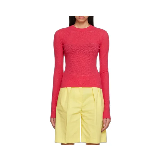 T-Shirt With Round Neck And Long Sleeves