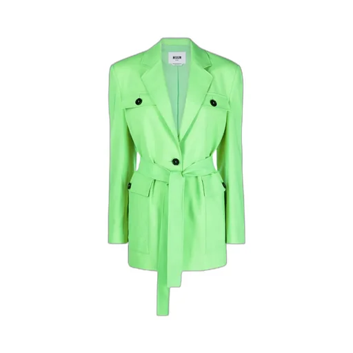 Cargo-Pocket Belted Jacket