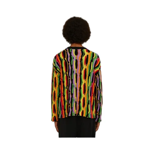 Full Jacquard Crewneck Knitted Jumper